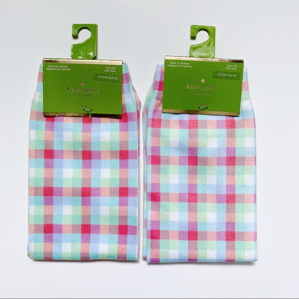 NWT kate spade crew socks (set of 2 - multicolor)